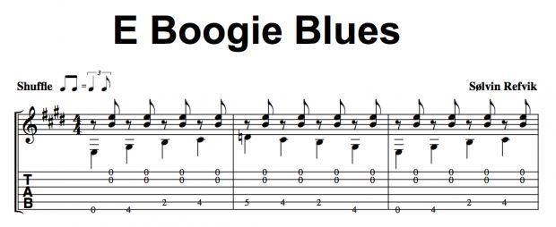 blues guitar tablature
