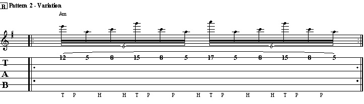 Pattern 2: Variation On 1 String
