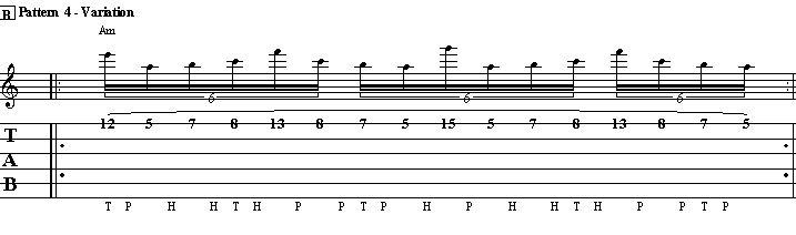 Pattern 4: Variation On 1 String